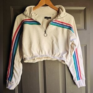 L.A.Hearts medium tan with rainbow stripes